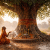 PEEPAL TREE: SOMETIMES SUPERSTITION IS ALSO GOOD 6 - WORSHIPPING THE PEEPAL TREE